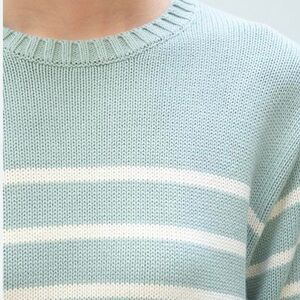 Brandy Melville Brianna Stripped Cable Knit Sweater